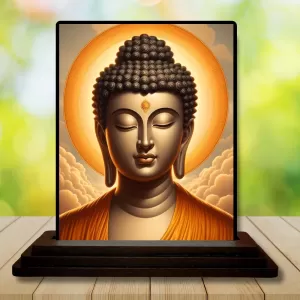 Car Dashboard Gautama Buddha Wooden Photo Stand 3x4 Inches, Compact & Stylish Spiritual Display For Car, Home & Office (Pack Of 1) (F49290) Car Dashboard Gautama Buddha Wooden Photo Stand 3x4 Inches, Compact & Stylish Spiritual Display For Car, Home & Office (Pack Of 1) (F49290)
