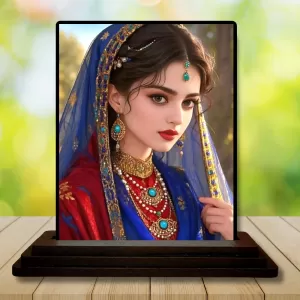 Car Dashboard Shree Radha Wooden Photo Stand 3x4 Inches, Compact & Stylish Spiritual Display For Car, Home & Office (Pack Of 1) (F49293) Car Dashboard Shree Radha Wooden Photo Stand 3x4 Inches, Compact & Stylish Spiritual Display For Car, Home & Office (Pack Of 1) (F49293)