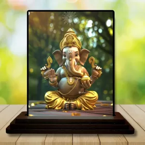 Car Dashboard Lord Ganesha Wooden Photo Stand 3x4 Inches, Compact & Stylish Spiritual Display For Car, Home & Office (Pack Of 1) (F49300) Car Dashboard Lord Ganesha Wooden Photo Stand 3x4 Inches, Compact & Stylish Spiritual Display For Car, Home & Office (Pack Of 1) (F49300)