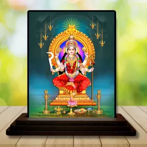 Car Dashboard Goddess Durga Wooden Photo Stand 3x4 Inches, Compact & Stylish Spiritual Display For Car, Home & Office (Pack Of 1) (F49309) Car Dashboard Goddess Durga Wooden Photo Stand 3x4 Inches, Compact & Stylish Spiritual Display For Car, Home & Office (Pack Of 1) (F49309)