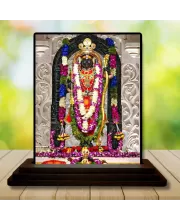 Car Dashboard Goddess Kali Wooden Photo Stand  3x4 Inches, Compact & Stylish Spiritual Display For Car, Home & Office (Pack Of 1) (F49311)