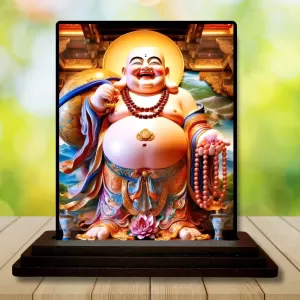 Car Dashboard Budai Wooden Photo Stand 3x4 Inches, Compact & Stylish Spiritual Display For Car, Home & Office (Pack Of 1) (F49315) Car Dashboard Budai Wooden Photo Stand 3x4 Inches, Compact & Stylish Spiritual Display For Car, Home & Office (Pack Of 1) (F49315)
