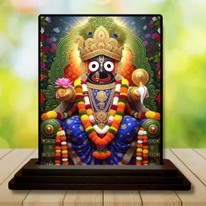 Car Dashboard Lord Jagannatha Wooden Photo Stand 3x4 Inches, Compact & Stylish Spiritual Display For Car, Home & Office (Pack Of 1) (F49334) Car Dashboard Lord Jagannatha Wooden Photo Stand 3x4 Inches, Compact & Stylish Spiritual Display For Car, Home & Office (Pack Of 1) (F49334)