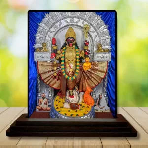 Car Dashboard Goddess Kali Wooden Photo Stand 3x4 Inches, Compact & Stylish Spiritual Display For Car, Home & Office (Pack Of 1) (F49348) Car Dashboard Goddess Kali Wooden Photo Stand 3x4 Inches, Compact & Stylish Spiritual Display For Car, Home & Office (Pack Of 1) (F49348)