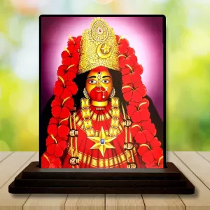 Car Dashboard Goddess Kali Wooden Photo Stand 3x4 Inches, Compact & Stylish Spiritual Display For Car, Home & Office (Pack Of 1) (F49357) Car Dashboard Goddess Kali Wooden Photo Stand 3x4 Inches, Compact & Stylish Spiritual Display For Car, Home & Office (Pack Of 1) (F49357)