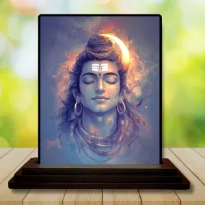Car Dashboard Shiva Wooden Photo Stand 3x4 Inches, Compact & Stylish Spiritual Display For Car, Home & Office (Pack Of 1) (F49362) Car Dashboard Shiva Wooden Photo Stand 3x4 Inches, Compact & Stylish Spiritual Display For Car, Home & Office (Pack Of 1) (F49362)