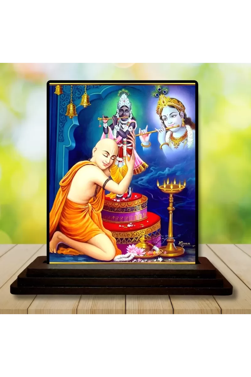 Car Dashboard Prahlad Wooden Photo Stand  3x4 Inches, Compact & Stylish Spiritual Display For Car, Home & Office (Pack Of 1) (F49364)