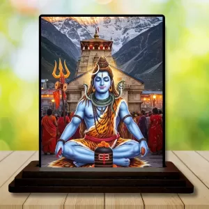 Car Dashboard Shiva Wooden Photo Stand 3x4 Inches, Compact & Stylish Spiritual Display For Car, Home & Office (Pack Of 1) (F49385) Car Dashboard Shiva Wooden Photo Stand 3x4 Inches, Compact & Stylish Spiritual Display For Car, Home & Office (Pack Of 1) (F49385)