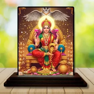 Car Dashboard Lakshmi Wooden Photo Stand 3x4 Inches, Compact & Stylish Spiritual Display For Car, Home & Office (Pack Of 1) (F49391) Car Dashboard Lakshmi Wooden Photo Stand 3x4 Inches, Compact & Stylish Spiritual Display For Car, Home & Office (Pack Of 1) (F49391)