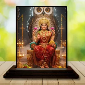 Car Dashboard Lakshmi Wooden Photo Stand 3x4 Inches, Compact & Stylish Spiritual Display For Car, Home & Office (Pack Of 1) (F49397) Car Dashboard Lakshmi Wooden Photo Stand 3x4 Inches, Compact & Stylish Spiritual Display For Car, Home & Office (Pack Of 1) (F49397)