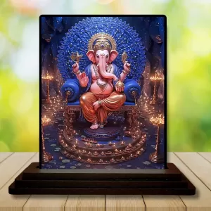 Car Dashboard Ganesha Wooden Photo Stand 3x4 Inches, Compact & Stylish Spiritual Display For Car, Home & Office (Pack Of 1) (F49403) Car Dashboard Ganesha Wooden Photo Stand 3x4 Inches, Compact & Stylish Spiritual Display For Car, Home & Office (Pack Of 1) (F49403)