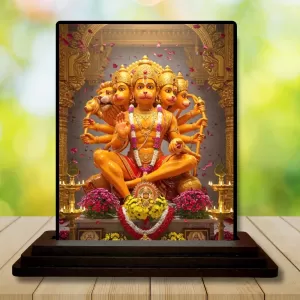 Car Dashboard Hanuman Wooden Photo Stand 3x4 Inches, Compact & Stylish Spiritual Display For Car, Home & Office (Pack Of 1) (F49408) Car Dashboard Hanuman Wooden Photo Stand 3x4 Inches, Compact & Stylish Spiritual Display For Car, Home & Office (Pack Of 1) (F49408)