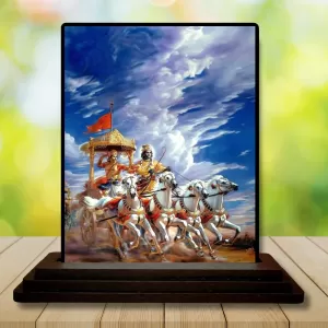 Car Dashboard Arjuna Wooden Photo Stand 3x4 Inches, Compact & Stylish Spiritual Display For Car, Home & Office (Pack Of 1) (F49411) Car Dashboard Arjuna Wooden Photo Stand 3x4 Inches, Compact & Stylish Spiritual Display For Car, Home & Office (Pack Of 1) (F49411)