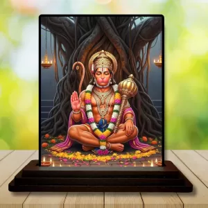 Car Dashboard Hanuman Wooden Photo Stand 3x4 Inches, Compact & Stylish Spiritual Display For Car, Home & Office (Pack Of 1) (F49412) Car Dashboard Hanuman Wooden Photo Stand 3x4 Inches, Compact & Stylish Spiritual Display For Car, Home & Office (Pack Of 1) (F49412)
