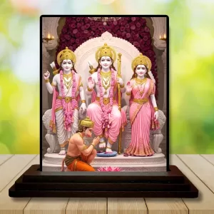 Car Dashboard Ram Darbar Wooden Photo Stand 3x4 Inches, Compact & Stylish Spiritual Display For Car, Home & Office (Pack Of 1) (F49421) Car Dashboard Ram Darbar Wooden Photo Stand 3x4 Inches, Compact & Stylish Spiritual Display For Car, Home & Office (Pack Of 1) (F49421)