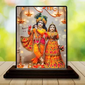 Car Dashboard Radha Krishna Wooden Photo Stand 3x4 Inches, Compact & Stylish Spiritual Display For Car, Home & Office (Pack Of 1) (F49422) Car Dashboard Radha Krishna Wooden Photo Stand 3x4 Inches, Compact & Stylish Spiritual Display For Car, Home & Office (Pack Of 1) (F49422)