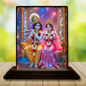 Car Dashboard Radha Krishna Wooden Photo Stand 3x4 Inches, Compact & Stylish Spiritual Display For Car, Home & Office (Pack Of 1) (F49429) Car Dashboard Radha Krishna Wooden Photo Stand 3x4 Inches, Compact & Stylish Spiritual Display For Car, Home & Office (Pack Of 1) (F49429)