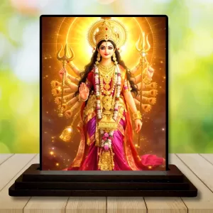Car Dashboard Durga Wooden Photo Stand 3x4 Inches, Compact & Stylish Spiritual Display For Car, Home & Office (Pack Of 1) (F49445) Car Dashboard Durga Wooden Photo Stand 3x4 Inches, Compact & Stylish Spiritual Display For Car, Home & Office (Pack Of 1) (F49445)