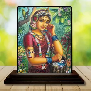 Car Dashboard Radha Wooden Photo Stand 3x4 Inches, Compact & Stylish Spiritual Display For Car, Home & Office (Pack Of 1) (F49453) Car Dashboard Radha Wooden Photo Stand 3x4 Inches, Compact & Stylish Spiritual Display For Car, Home & Office (Pack Of 1) (F49453)