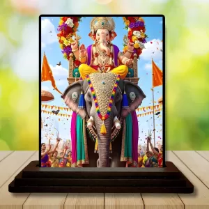 Car Dashboard Ganesha Wooden Photo Stand 3x4 Inches, Compact & Stylish Spiritual Display For Car, Home & Office (Pack Of 1) (F49456) Car Dashboard Ganesha Wooden Photo Stand 3x4 Inches, Compact & Stylish Spiritual Display For Car, Home & Office (Pack Of 1) (F49456)