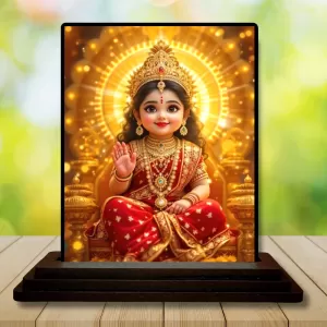 Car Dashboard Lakshmi Wooden Photo Stand 3x4 Inches, Compact & Stylish Spiritual Display For Car, Home & Office (Pack Of 1) (F49458) Car Dashboard Lakshmi Wooden Photo Stand 3x4 Inches, Compact & Stylish Spiritual Display For Car, Home & Office (Pack Of 1) (F49458)