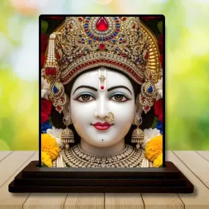 Car Dashboard Goddess Lakshmi Wooden Photo Stand 3x4 Inches, Compact & Stylish Spiritual Display For Car, Home & Office (Pack Of 1) (F49459) Car Dashboard Goddess Lakshmi Wooden Photo Stand 3x4 Inches, Compact & Stylish Spiritual Display For Car, Home & Office (Pack Of 1) (F49459)