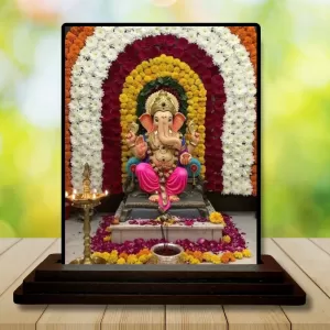 Car Dashboard Ganesha Wooden Photo Stand 3x4 Inches, Compact & Stylish Spiritual Display For Car, Home & Office (Pack Of 1) (F49466) Car Dashboard Ganesha Wooden Photo Stand 3x4 Inches, Compact & Stylish Spiritual Display For Car, Home & Office (Pack Of 1) (F49466)