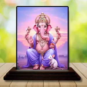 Car Dashboard Ganesha Wooden Photo Stand 3x4 Inches, Compact & Stylish Spiritual Display For Car, Home & Office (Pack Of 1) (F49468) Car Dashboard Ganesha Wooden Photo Stand 3x4 Inches, Compact & Stylish Spiritual Display For Car, Home & Office (Pack Of 1) (F49468)