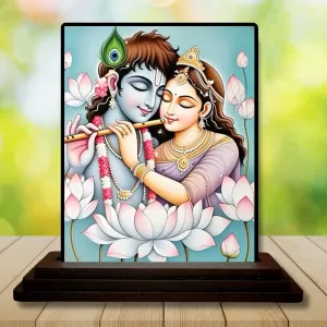 Car Dashboard Krishna And Radha Wooden Photo Stand 3x4 Inches, Compact & Stylish Spiritual Display For Car, Home & Office (Pack Of 1) (F49475) Car Dashboard Krishna And Radha Wooden Photo Stand 3x4 Inches, Compact & Stylish Spiritual Display For Car, Home & Office (Pack Of 1) (F49475)