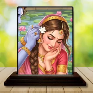 Car Dashboard Radha Wooden Photo Stand 3x4 Inches, Compact & Stylish Spiritual Display For Car, Home & Office (Pack Of 1) (F49476) Car Dashboard Radha Wooden Photo Stand 3x4 Inches, Compact & Stylish Spiritual Display For Car, Home & Office (Pack Of 1) (F49476)