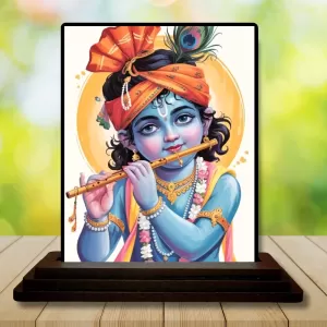 Car Dashboard Krishna Wooden Photo Stand 3x4 Inches, Compact & Stylish Spiritual Display For Car, Home & Office (Pack Of 1) (F49477) Car Dashboard Krishna Wooden Photo Stand 3x4 Inches, Compact & Stylish Spiritual Display For Car, Home & Office (Pack Of 1) (F49477)