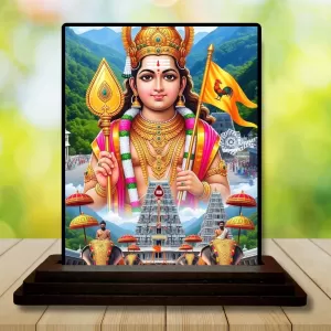 Car Dashboard Murugan Wooden Photo Stand 3x4 Inches, Compact & Stylish Spiritual Display For Car, Home & Office (Pack Of 1) (F49482) Car Dashboard Murugan Wooden Photo Stand 3x4 Inches, Compact & Stylish Spiritual Display For Car, Home & Office (Pack Of 1) (F49482)