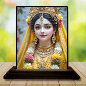 Car Dashboard Radha Wooden Photo Stand 3x4 Inches, Compact & Stylish Spiritual Display For Car, Home & Office (Pack Of 1) (F49504) Car Dashboard Radha Wooden Photo Stand 3x4 Inches, Compact & Stylish Spiritual Display For Car, Home & Office (Pack Of 1) (F49504)