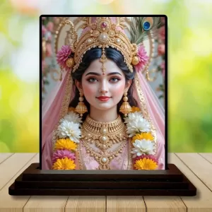 Car Dashboard Radha Wooden Photo Stand 3x4 Inches, Compact & Stylish Spiritual Display For Car, Home & Office (Pack Of 1) (F49505) Car Dashboard Radha Wooden Photo Stand 3x4 Inches, Compact & Stylish Spiritual Display For Car, Home & Office (Pack Of 1) (F49505)