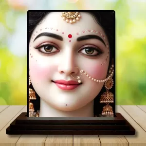 Car Dashboard Goddess Lakshmi Wooden Photo Stand 3x4 Inches, Compact & Stylish Spiritual Display For Car, Home & Office (Pack Of 1) (F49507) Car Dashboard Goddess Lakshmi Wooden Photo Stand 3x4 Inches, Compact & Stylish Spiritual Display For Car, Home & Office (Pack Of 1) (F49507)