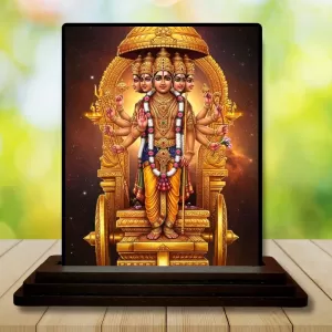 Car Dashboard Brahma Wooden Photo Stand 3x4 Inches, Compact & Stylish Spiritual Display For Car, Home & Office (Pack Of 1) (F49518) Car Dashboard Brahma Wooden Photo Stand 3x4 Inches, Compact & Stylish Spiritual Display For Car, Home & Office (Pack Of 1) (F49518)