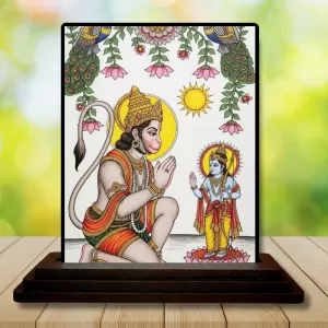 Car Dashboard Hanuman Wooden Photo Stand 3x4 Inches, Compact & Stylish Spiritual Display For Car, Home & Office (Pack Of 1) (F49523) Car Dashboard Hanuman Wooden Photo Stand 3x4 Inches, Compact & Stylish Spiritual Display For Car, Home & Office (Pack Of 1) (F49523)