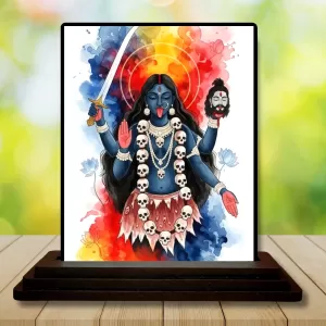 Car Dashboard Kali Wooden Photo Stand 3x4 Inches, Compact & Stylish Spiritual Display For Car, Home & Office (Pack Of 1) (F49524) Car Dashboard Kali Wooden Photo Stand 3x4 Inches, Compact & Stylish Spiritual Display For Car, Home & Office (Pack Of 1) (F49524)
