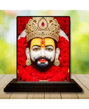 Car Dashboard Hanuman Wooden Photo Stand  3x4 Inches, Compact & Stylish Spiritual Display For Car, Home & Office (Pack Of 1) (F49531)