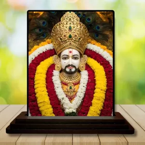 Car Dashboard Khatu Shyam Wooden Photo Stand 3x4 Inches, Compact & Stylish Spiritual Display For Car, Home & Office (Pack Of 1) (F49532) Car Dashboard Khatu Shyam Wooden Photo Stand 3x4 Inches, Compact & Stylish Spiritual Display For Car, Home & Office (Pack Of 1) (F49532)