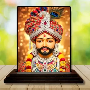 Car Dashboard Krishna Wooden Photo Stand 3x4 Inches, Compact & Stylish Spiritual Display For Car, Home & Office (Pack Of 1) (F49533) Car Dashboard Krishna Wooden Photo Stand 3x4 Inches, Compact & Stylish Spiritual Display For Car, Home & Office (Pack Of 1) (F49533)