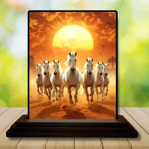Car Dashboard Running Horses Wooden Photo Stand 3x4 Inches, Compact & Stylish Spiritual Display For Car, Home & Office (Pack Of 1) (F49550) Car Dashboard Running Horses Wooden Photo Stand 3x4 Inches, Compact & Stylish Spiritual Display For Car, Home & Office (Pack Of 1) (F49550)