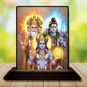 Car Dashboard Lord Brahma Lord Vishnu Lord Shiva Wooden Photo Stand 3x4 Inches, Compact & Stylish Spiritual Display For Car, Home & Office (Pack Of 1) (F49565) Car Dashboard Lord Brahma Lord Vishnu Lord Shiva Wooden Photo Stand 3x4 Inches, Compact & Stylish Spiritual Display For Car, Home & Office (Pack Of 1) (F49565)
