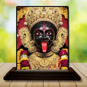 Car Dashboard Goddess Kali Wooden Photo Stand 3x4 Inches, Compact & Stylish Spiritual Display For Car, Home & Office (Pack Of 1) (F49594) Car Dashboard Goddess Kali Wooden Photo Stand 3x4 Inches, Compact & Stylish Spiritual Display For Car, Home & Office (Pack Of 1) (F49594)