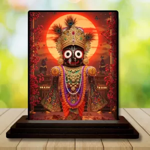 Car Dashboard Kali Wooden Photo Stand  3x4 Inches, Compact & Stylish Spiritual Display For Car, Home & Office (Pack Of 1) (F49596)