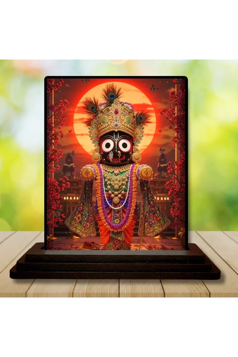 Car Dashboard Kali Wooden Photo Stand  3x4 Inches, Compact & Stylish Spiritual Display For Car, Home & Office (Pack Of 1) (F49596)
