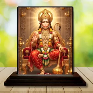 Car Dashboard Hanuman Wooden Photo Stand 3x4 Inches, Compact & Stylish Spiritual Display For Car, Home & Office (Pack Of 1) (F49599) Car Dashboard Hanuman Wooden Photo Stand 3x4 Inches, Compact & Stylish Spiritual Display For Car, Home & Office (Pack Of 1) (F49599)