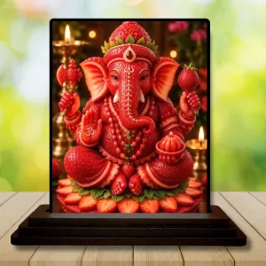 Car Dashboard Ganesha Wooden Photo Stand 3x4 Inches, Compact & Stylish Spiritual Display For Car, Home & Office (Pack Of 1) (F49609) Car Dashboard Ganesha Wooden Photo Stand 3x4 Inches, Compact & Stylish Spiritual Display For Car, Home & Office (Pack Of 1) (F49609)
