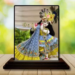 Car Dashboard Shree Krishna Wooden Photo Stand 3x4 Inches, Compact & Stylish Spiritual Display For Car, Home & Office (Pack Of 1) (F49614) Car Dashboard Shree Krishna Wooden Photo Stand 3x4 Inches, Compact & Stylish Spiritual Display For Car, Home & Office (Pack Of 1) (F49614)