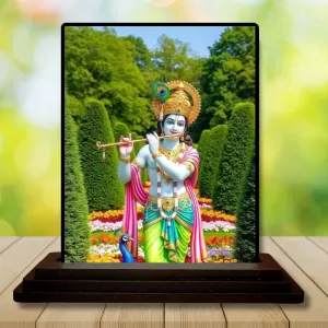 Car Dashboard Krishna Wooden Photo Stand 3x4 Inches, Compact & Stylish Spiritual Display For Car, Home & Office (Pack Of 1) (F49624) Car Dashboard Krishna Wooden Photo Stand 3x4 Inches, Compact & Stylish Spiritual Display For Car, Home & Office (Pack Of 1) (F49624)